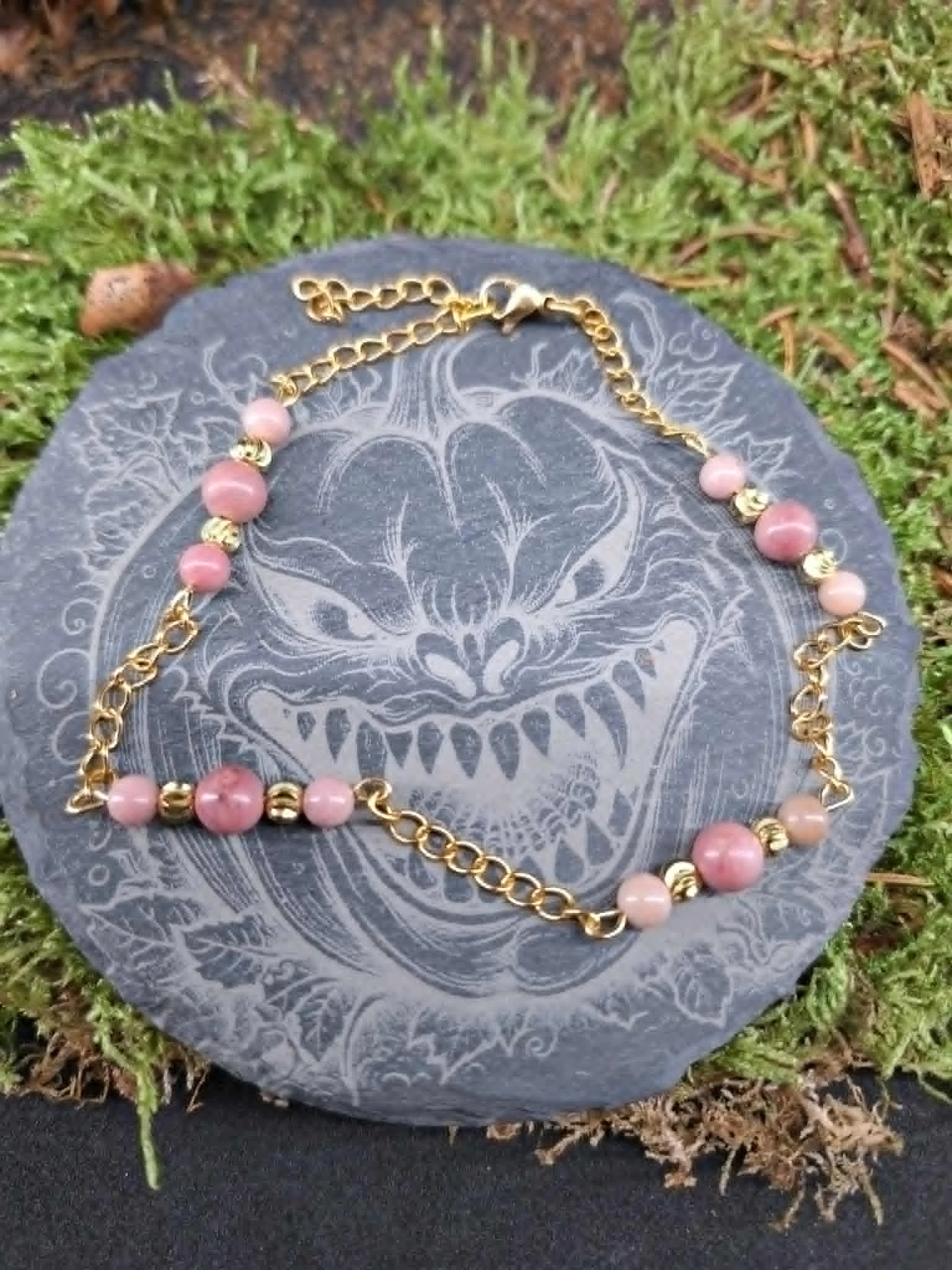 Bracelet cheville 6mm / 4mm
